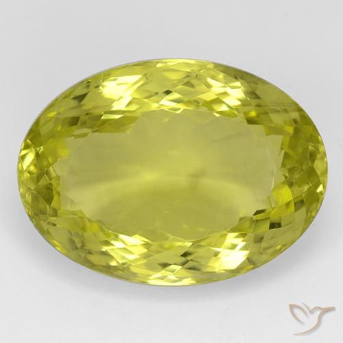 42.16ct 天然 玉米黄 石英, 椭圆形, IF