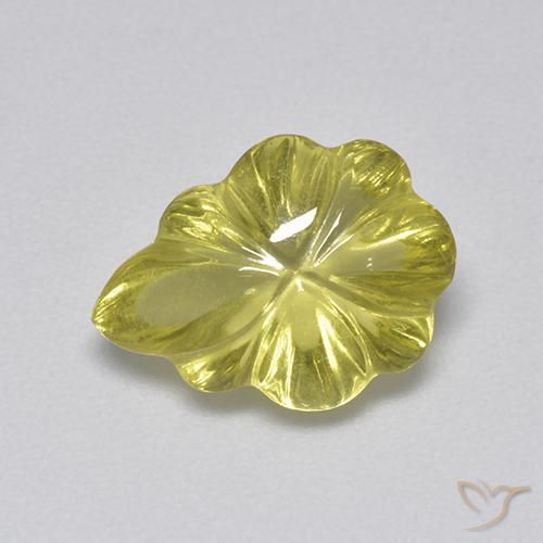 3.41ct 天然 中黄色 石英, 花式切割, 透明