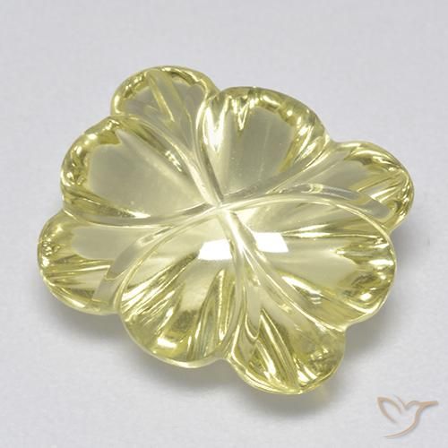 6.87克拉天然石英，花形切割，透明