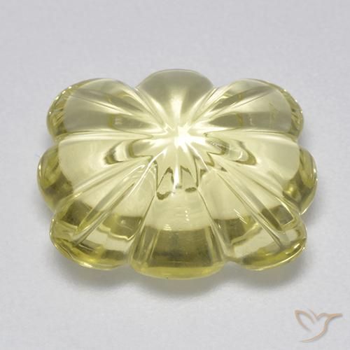 6.87克拉天然石英，花形切割，透明
