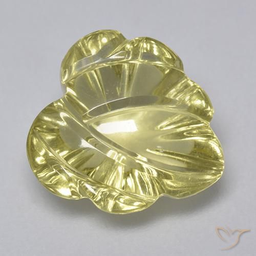 4.94ct 天然 绿黄色 石英, 花式切割, 透明