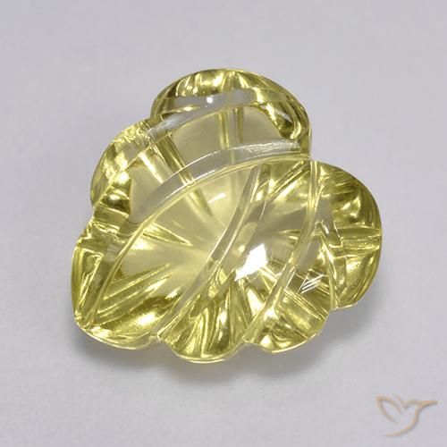 4.87ct 天然 浅金黄色 石英, 花式切割, 透明