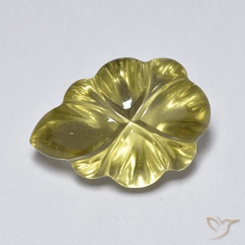 5.10ct 天然 浅金黄色 石英, 花式切割, 透明