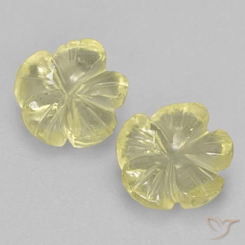 3.12ctw 天然 淡黄色 石英, 花形切割, 透明
