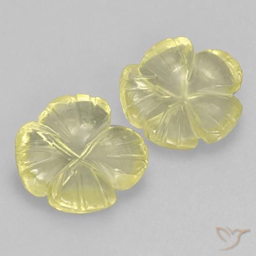 5.97克拉天然石英，花形切割，透明