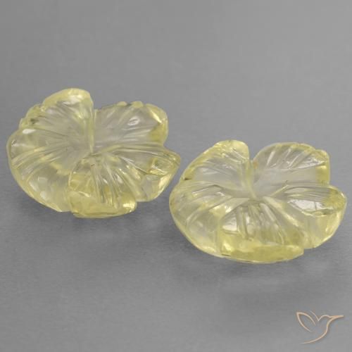 4.54克拉天然石英，花形切割，透明