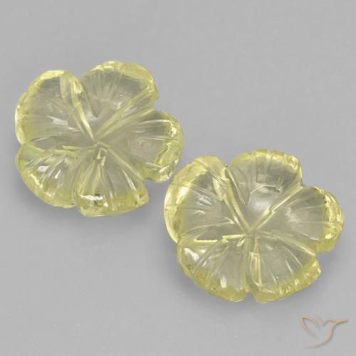 3.71ctw 天然 中浅黄色 石英, 花形切割, 透明