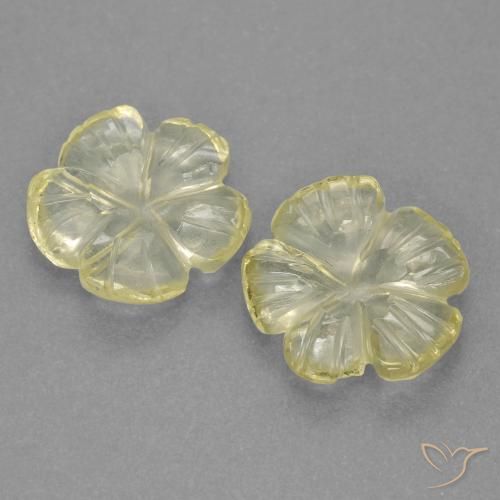 2.81ctw 天然 拉古纳黄 石英, 花形切割, 透明