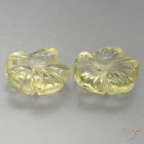 3.64克拉天然石英，花形切割，透明