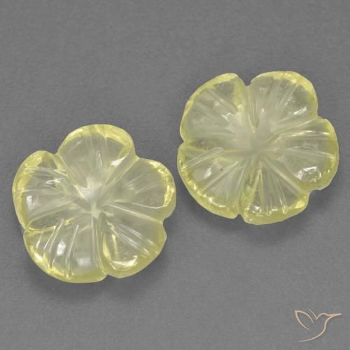 3.26克拉天然石英，花形切割，透明