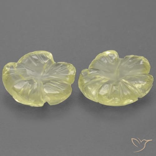 3.26克拉天然石英，花形切割，透明