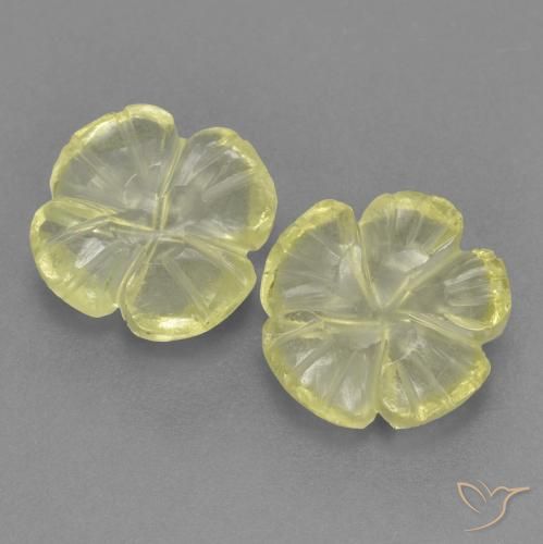 3.51ctw 天然 中浅黄色 石英, 花形切割, 透明