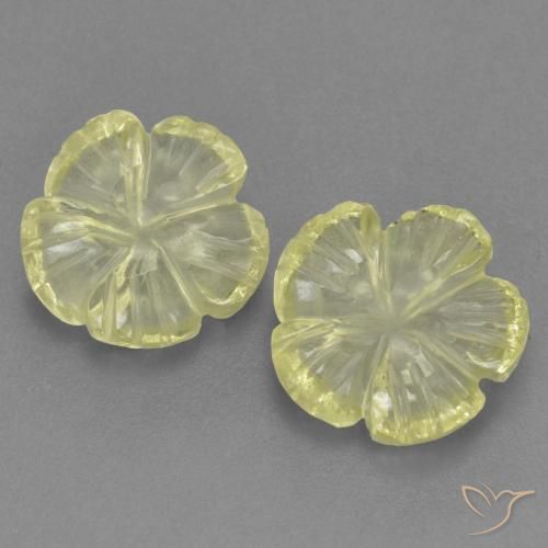 3.18ctw 天然 淡黄色 石英, 花形切割, 透明