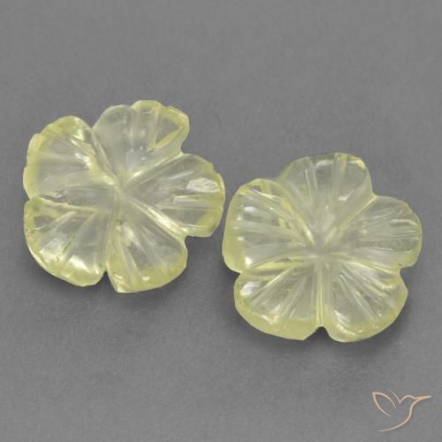 1.69ctw 天然 淡黄色 石英, 花形切割, 透明