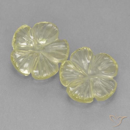 3.69ctw 天然 中浅黄色 石英, 花形切割, 透明