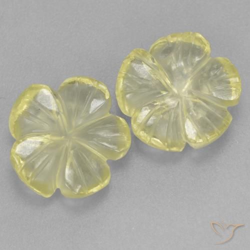 5.33克拉天然石英，花形切割，透明