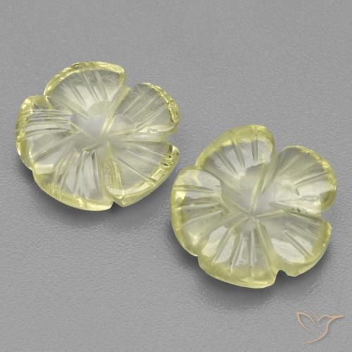 5.63克拉天然石英，花形切割，透明