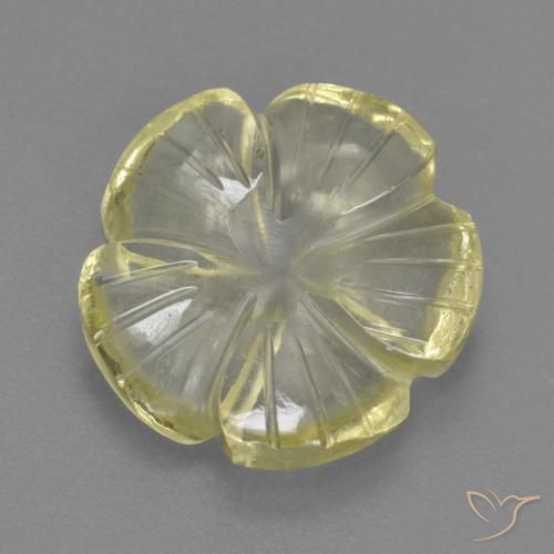 4.49克拉天然石英，花形切割，透明