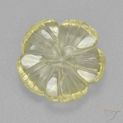 4.25ct 天然 柠檬黄 石英, 花形切割, 透明