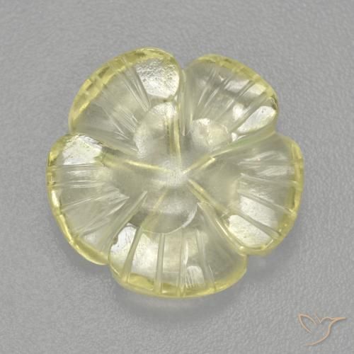 4.48克拉天然石英，花形切割，透明