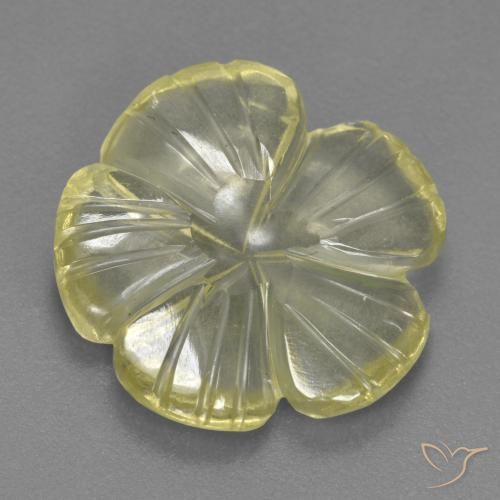 4.58克拉天然石英，花形切割，透明