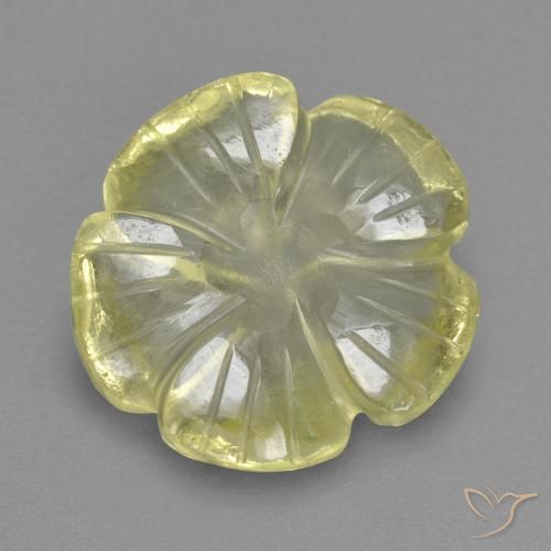 4.69ct 天然 柠檬黄 石英, 花形切割, 透明