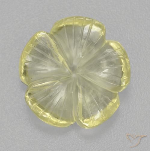 5.36克拉天然石英，花形切割，透明