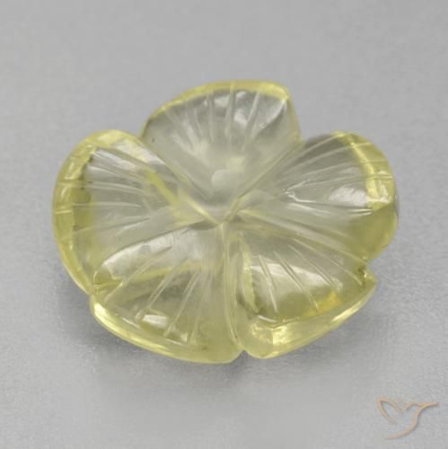 5.36克拉天然石英，花形切割，透明