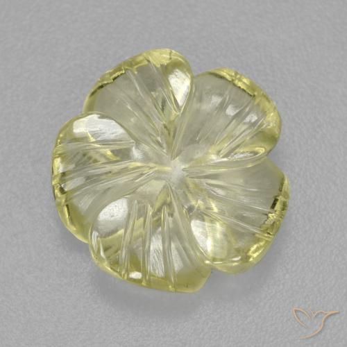 4.84克拉天然石英，花形切割，透明