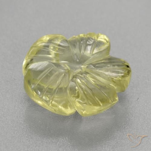 4.84克拉天然石英，花形切割，透明