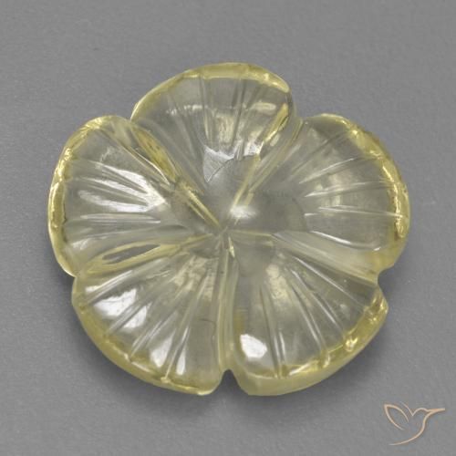 4.04克拉天然石英，花形切割，透明