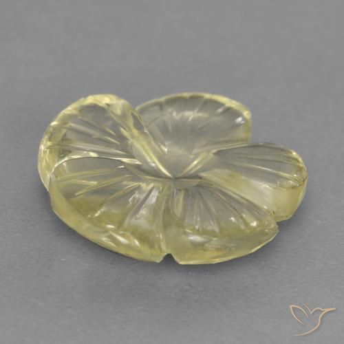 4.04克拉天然石英，花形切割，透明