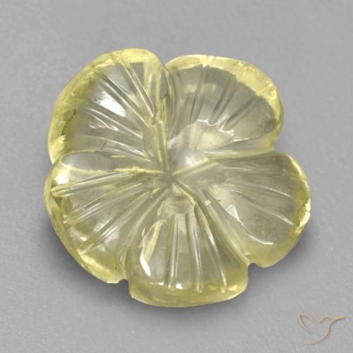 4.47克拉天然石英，花形切割，透明