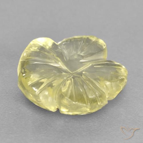 4.47克拉天然石英，花形切割，透明