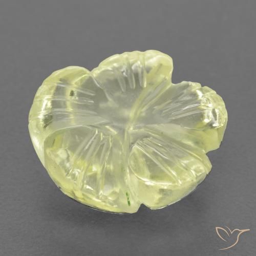 4.66克拉天然石英，花形切割，透明