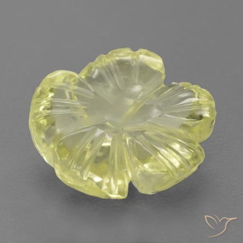 4.02克拉天然石英，花形切割，透明