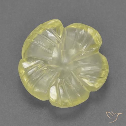 4.30克拉天然石英，花形切割，透明