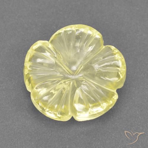 4.16ct 天然 中浅黄色 石英, 花形切割, 透明
