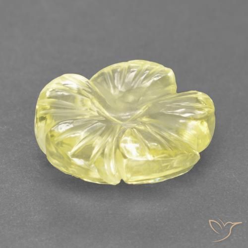 4.16克拉天然石英，花形切割，透明