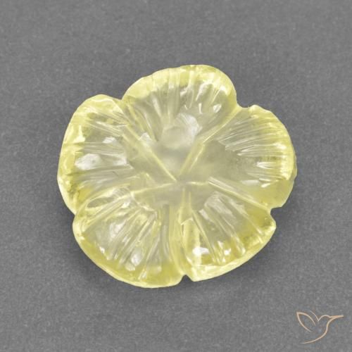 2.95ct 天然 拉古纳黄 石英, 花形切割, 透明