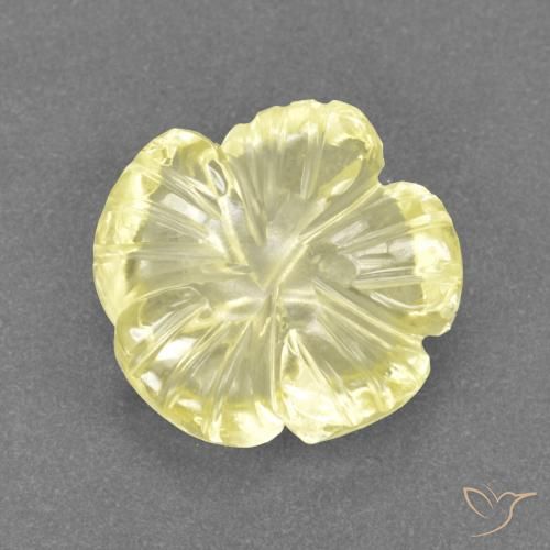 3.11ct 天然 拉古纳黄 石英, 花形切割, 透明