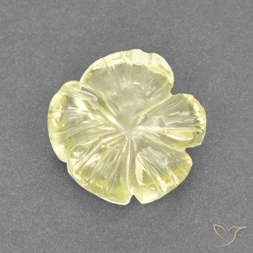 2.33ct 天然 淡黄色 石英, 花形切割, 透明