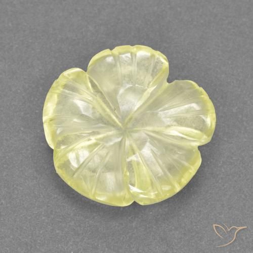 3.23ct 天然 中浅黄色 石英, 花形切割, 透明
