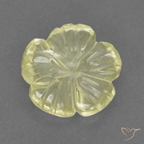 3.22ct 天然 中浅黄色 石英, 花形切割, 透明