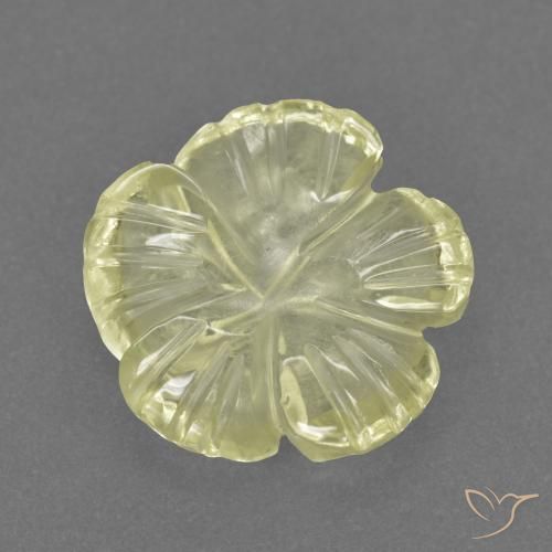 2.26ct 天然 中浅黄色 石英, 花形切割, 透明