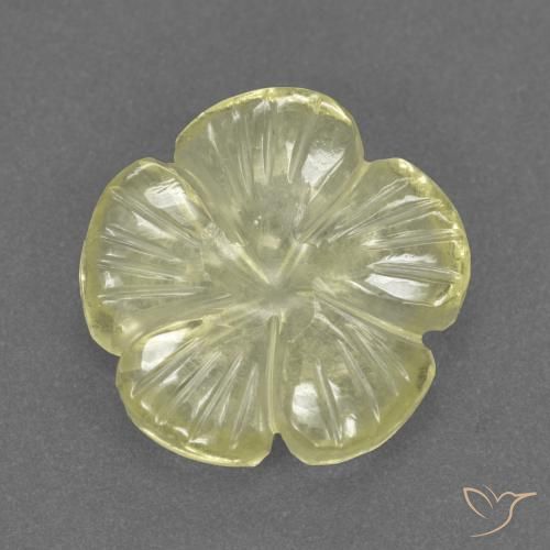 2.97ct 天然 淡黄色 石英, 花形切割, 透明