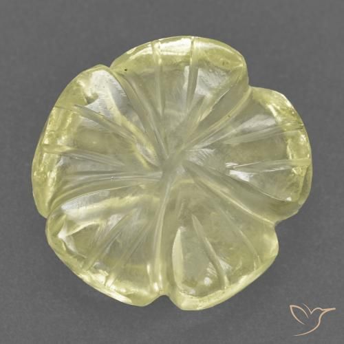 3.48ct 天然 柠檬黄 石英, 花形切割, 透明