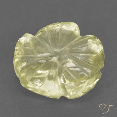 3.48克拉天然石英，花形切割，透明