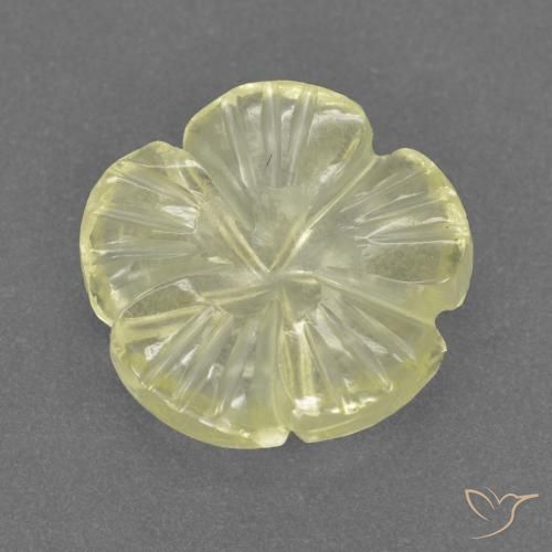 2.46ct 天然 柠檬黄 石英, 花形切割, 透明