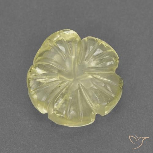 3.13克拉天然石英，花形切割，透明